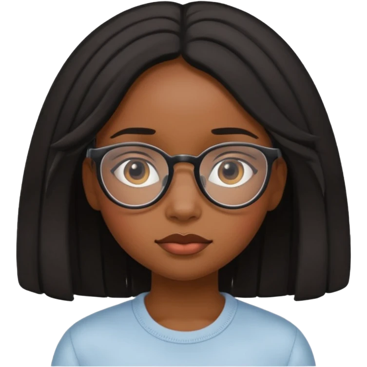 shy black girl emoji