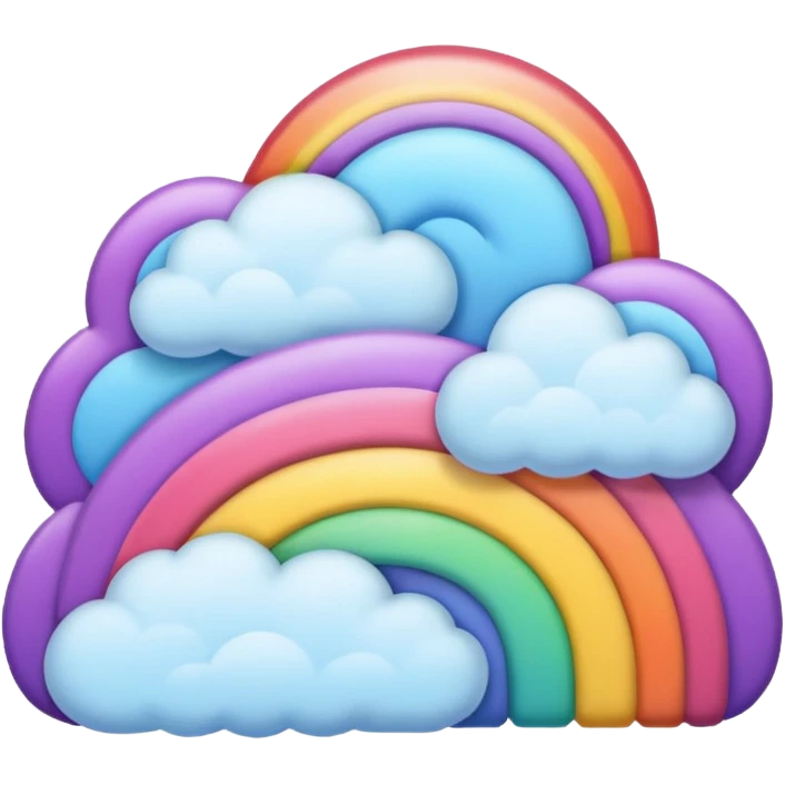 Rainbow Clouds emoji