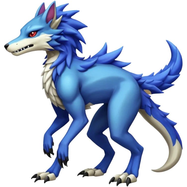 Sergal-Protogen-Fakémon-creature-fusion (full body) emoji