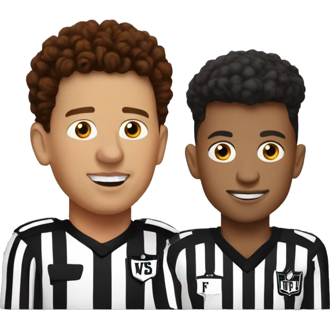Patrick Mahomes with the referee  emoji