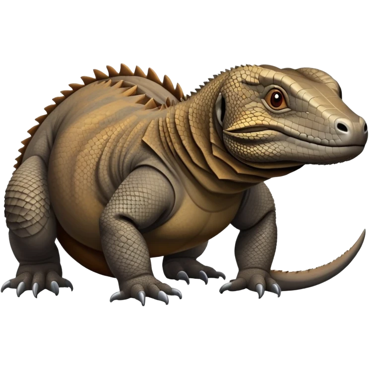 Komodo dragon How is It grey and brown emoji