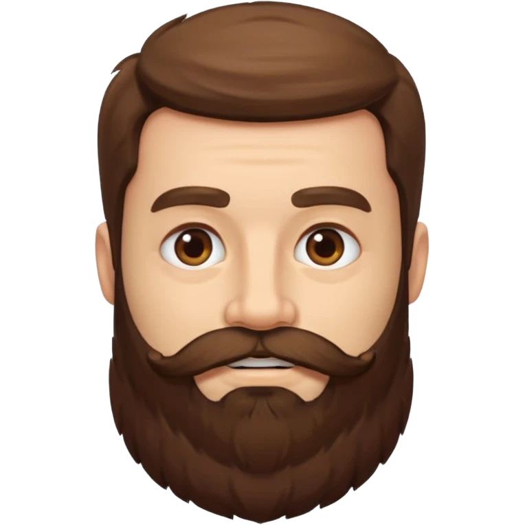 an epic beard no face just the bear emoji