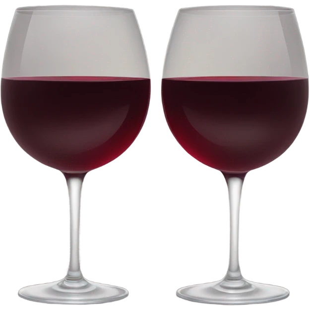 red two glasses of wine emoji