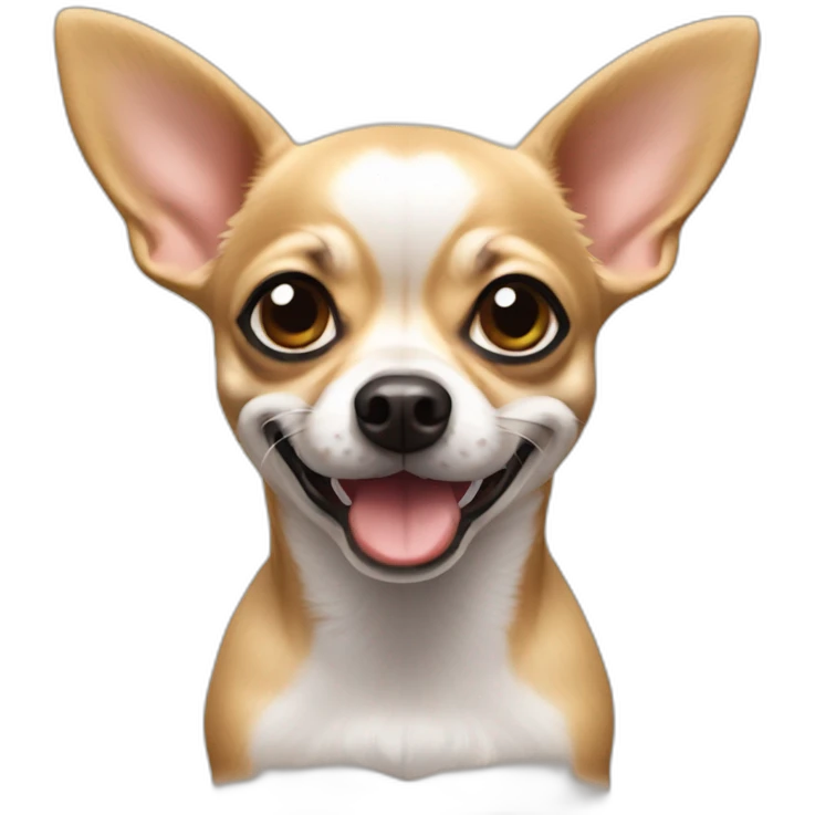 Perro Chihuahua feliz emoji