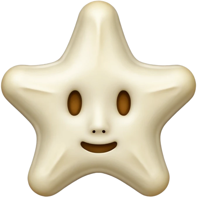 starshape made of bone. no face . no outer ridge emoji