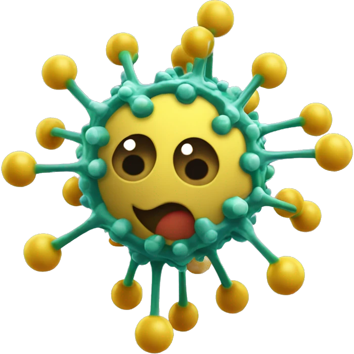 covid virus molecular  emoji