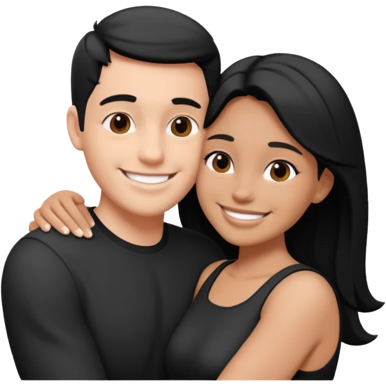 Black and white style filtercouple emoji