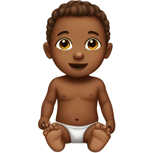 Brown baby emoji
