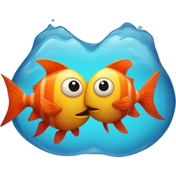 two fish kissing emoji