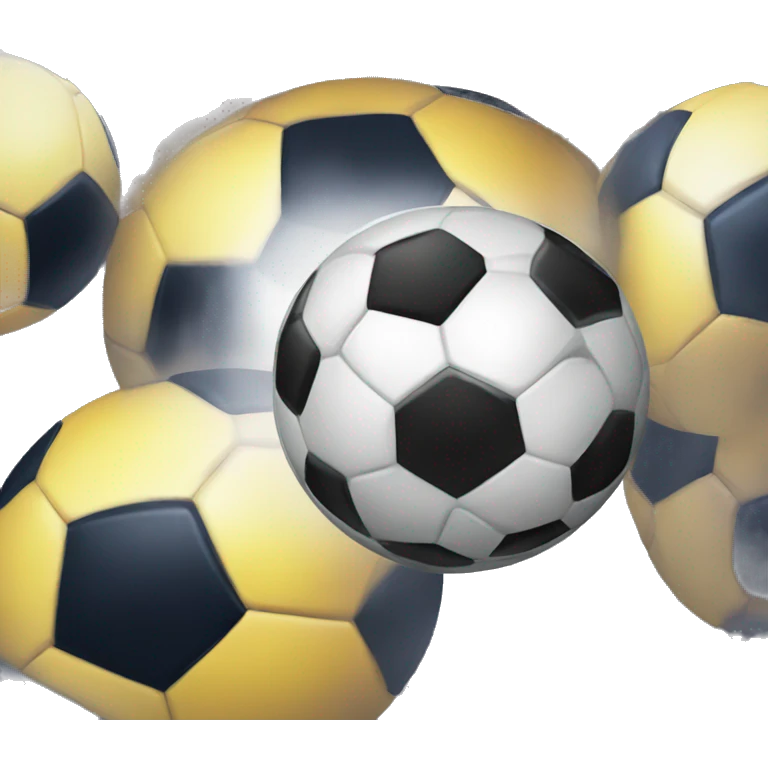 Soccer ball with a thunder close  emoji