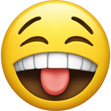 Kissing emoji with yellow bone in its mouth emoji