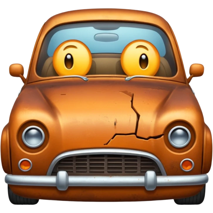 Car crying  emoji