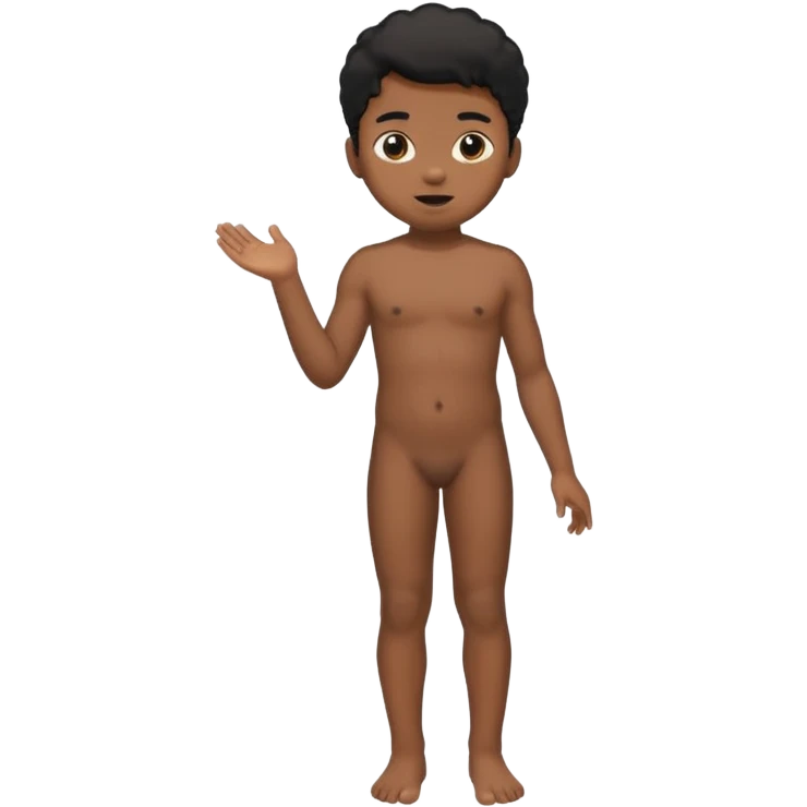 Younger  balck kid naked  legcum emoji