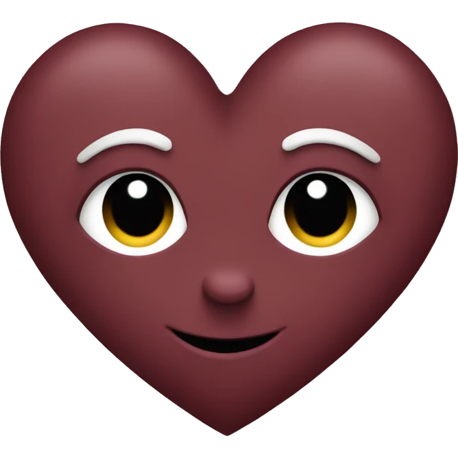 Burgundy Heart emoji