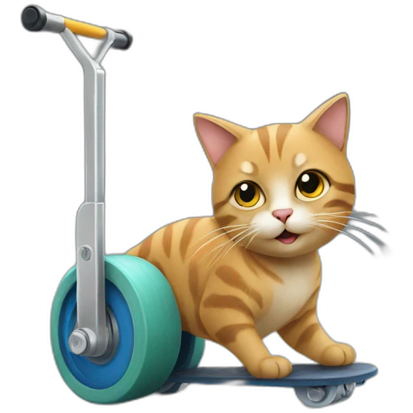 cat on a roller emoji