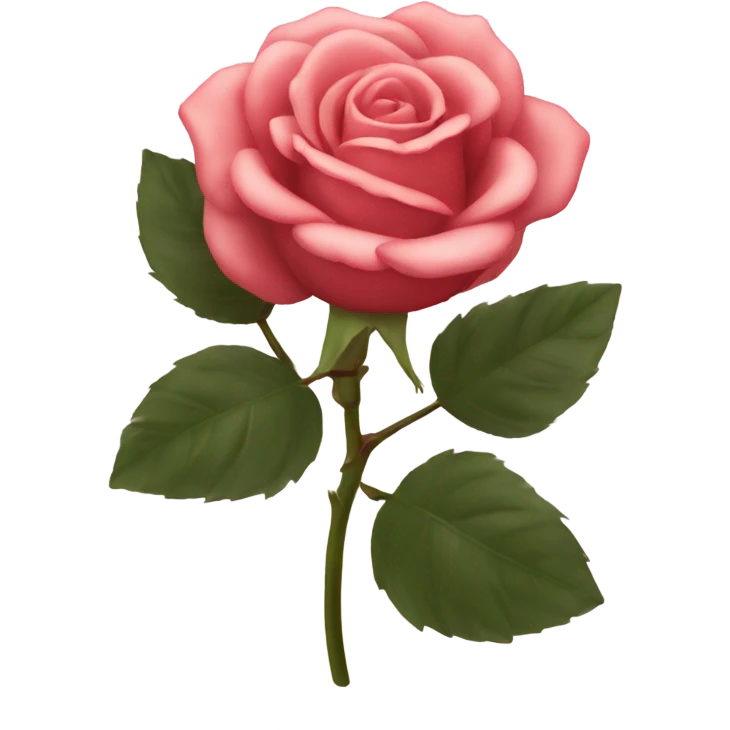 Rose with some petals emoji