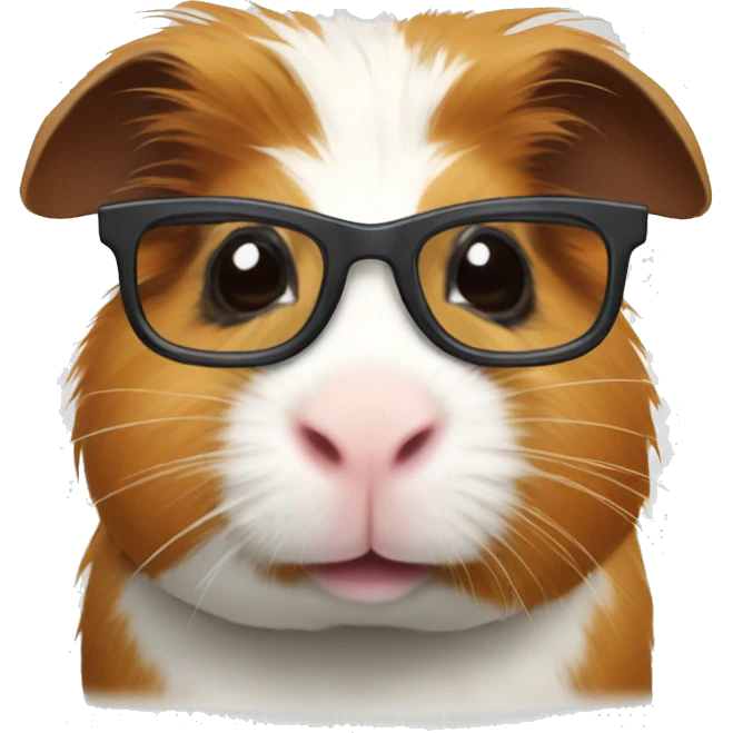 guinea pig with glasses emoji