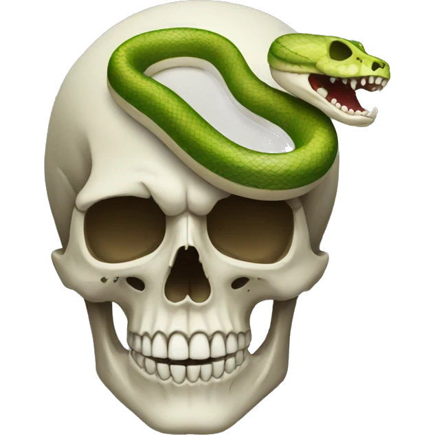 skull and snake emoji