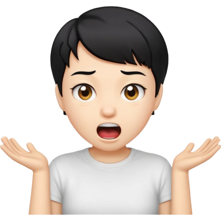 Draw IShowSpeed with short black hair, expressive wide-open mouth & hyped reaction look. emoji