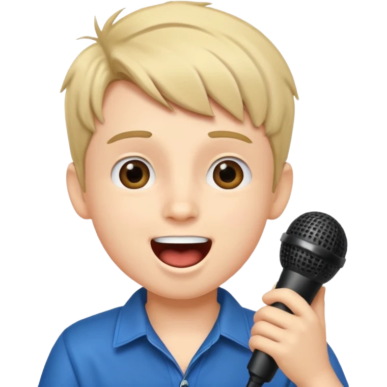 Boy karaoke  emoji