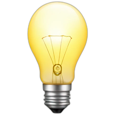 light bulb cash emoji