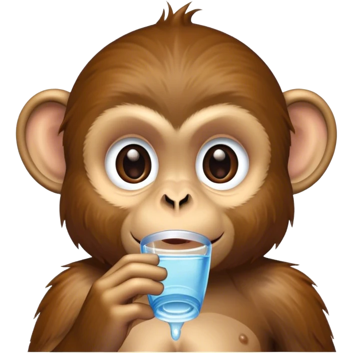 Monkey drinking  emoji