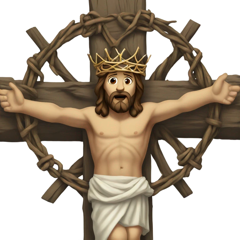 Jesus on cross emoji