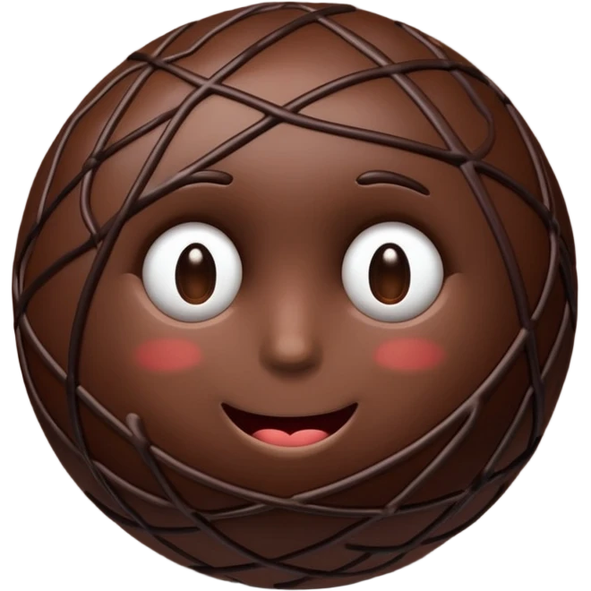un réseau avec du chocolat relié  emoji