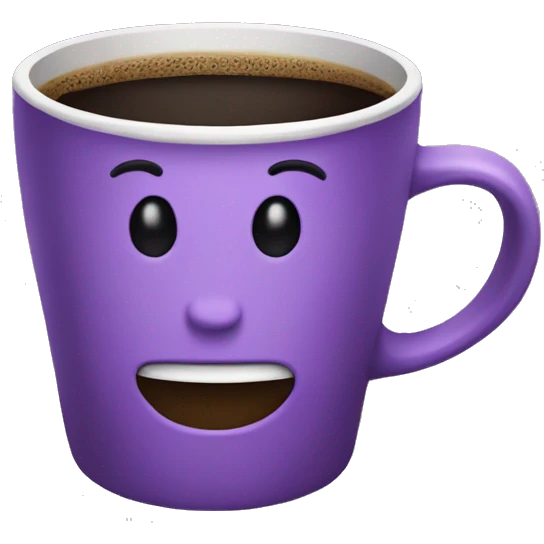 Purple Coffe emoji