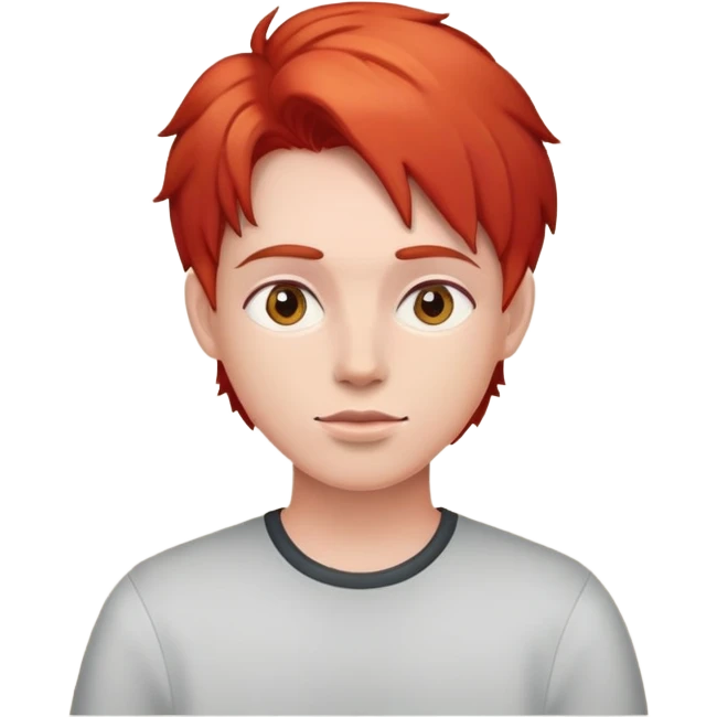 Cabelo vermelho  emoji