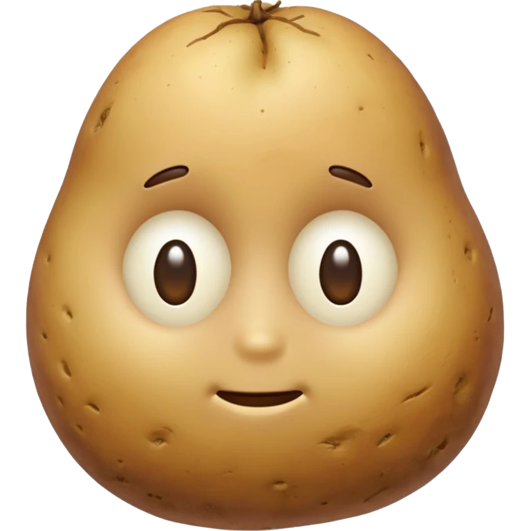 plain potato without eyes and mouth emoji