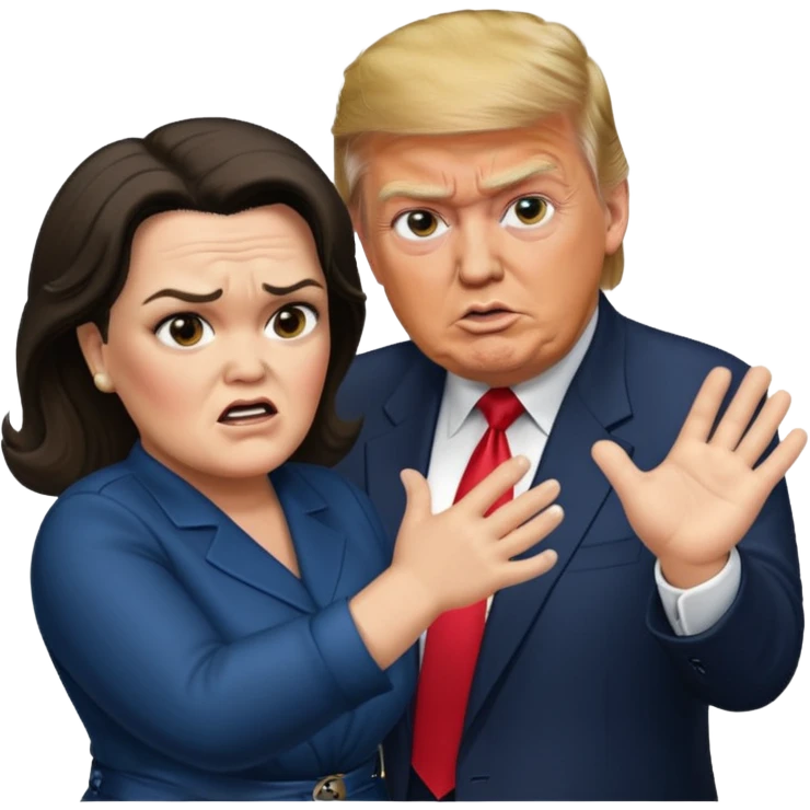 trump slapping Rosie o’donnell  emoji
