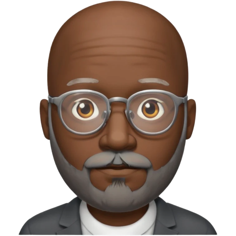 bald gray beard black man glasses emoji