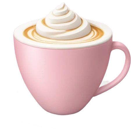 Pink latte emoji