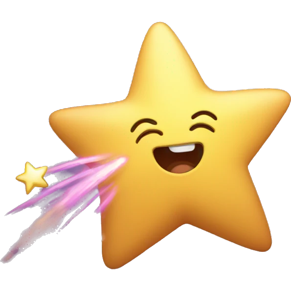  Cute Shooting star emoji