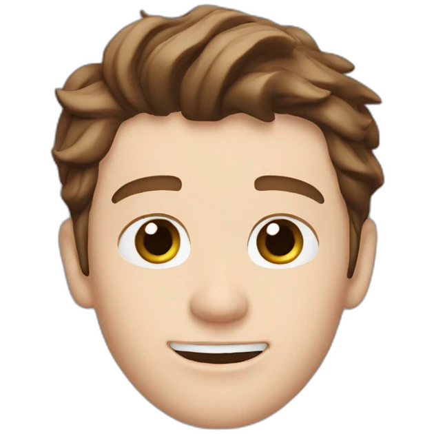 Tom Holland With Sticky White Glue emoji