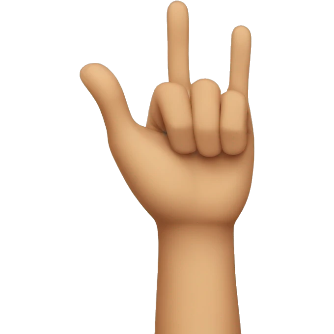One hand up emoji