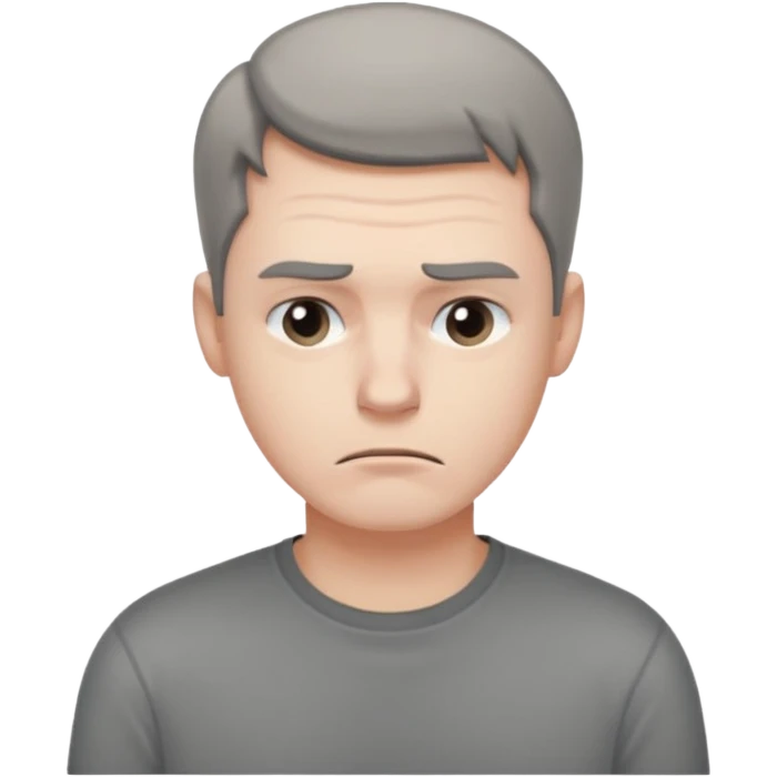 bored man emoji