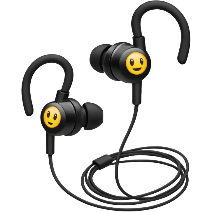 old wired earphones emoji