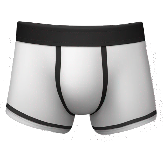 underwear boxer brief with panels on the inside emoji