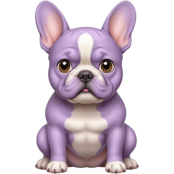 lilac frenchie emoji