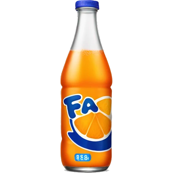Fanta Drink in glass bottle emoji