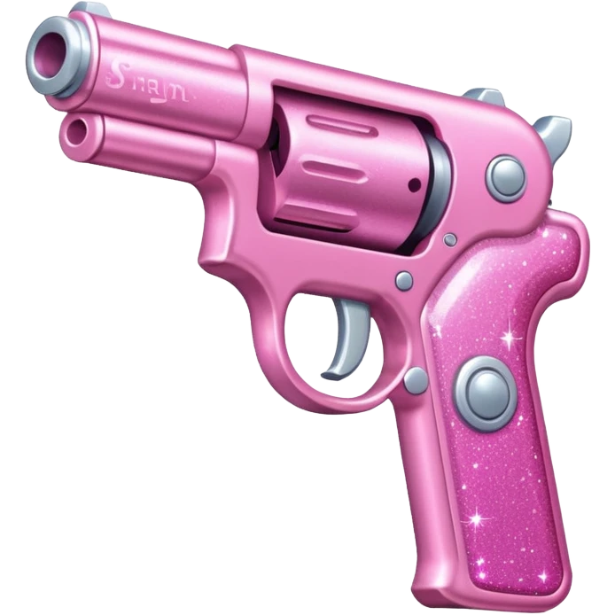 pink sparkly gun emoji
