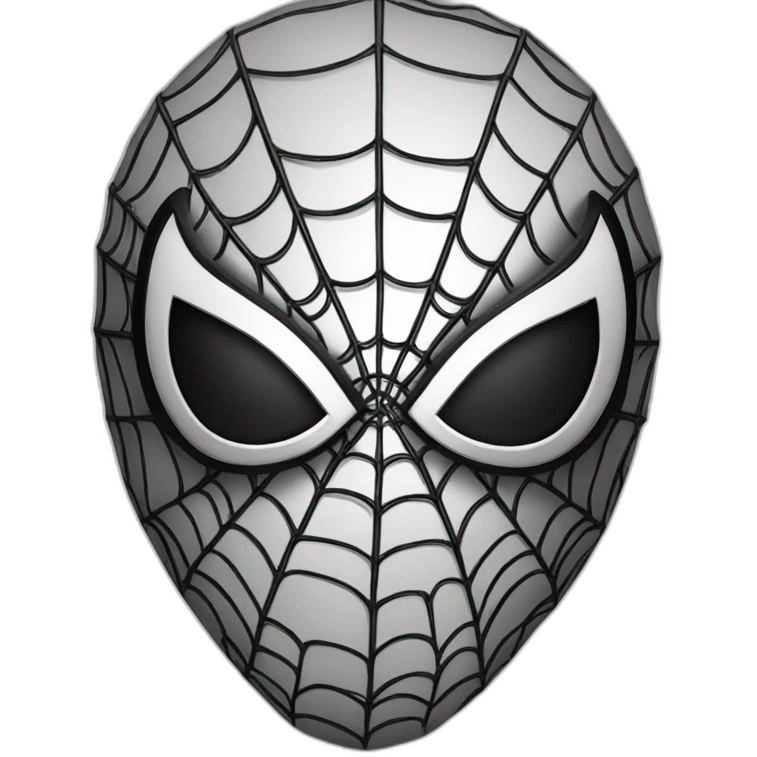 Spiderman in black emoji