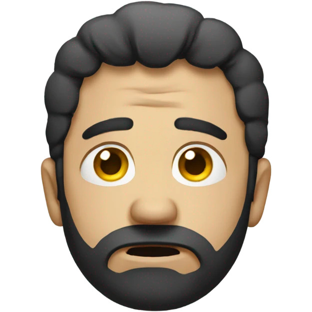 Sad guy who's cryong emoji