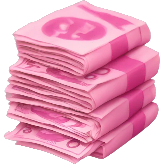 Pink money emoji