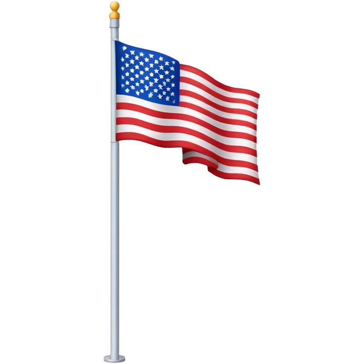 A simple waving flag on a pole or flagpole emoji