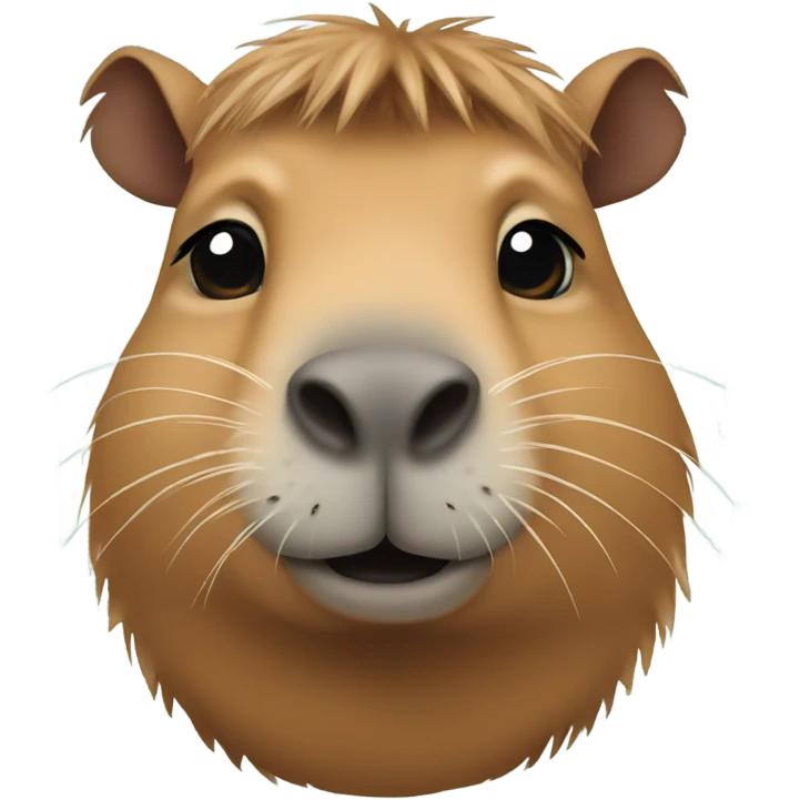A cute capybara  emoji