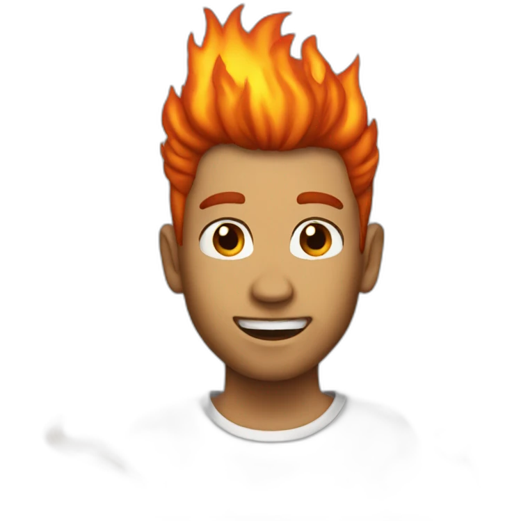 Fire Hair emoji