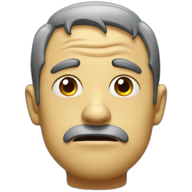 crazily sad dude emoji